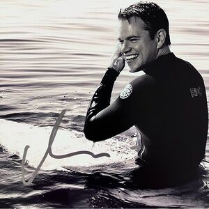 Signed MATT DAMON 8x10 Photo / JSA AUTHENTICATED / The Martian, JASON BOURNE